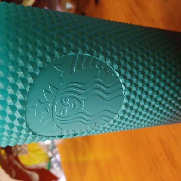 NWT- 24 Oz- Starbucks- Turquoise- ColdCup- Textured/Spikey!! - Picture 2 of 6